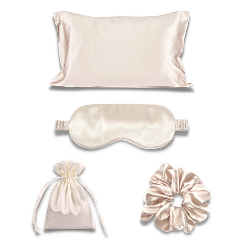 4-in-1 Butter Silk Gift Set | 100% Ice Silk - Apricot