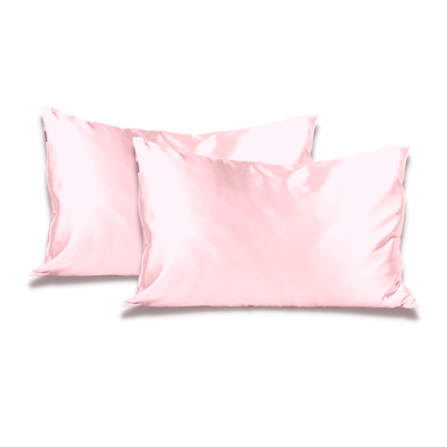 Ice Silk Pillowcase Bundle | Bundle of 2 - Baby Pink